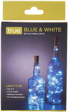 Blue & White Bottle String Lights